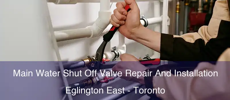  Main Water Shut Off Valve Repair And Installation Eglington East - Toronto